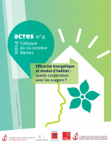 Efficacité énergétique et modes d'habiter : quelle coopération avec les usagers ? - Actes n° 4